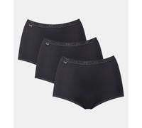 Confezione da 3 slip maxi Basic + Nero 54 (IT) - 50 (FR) Tinta unita