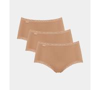 Confezione da 3 slip midi 24/7 Cotton Lace Arancione 44 (IT) - 40 (FR) Tinta unita