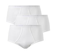 Confezione da 3 slip taglia maxi Bianco S Tinta unita