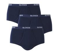 Confezione da 3 slip taglia maxi Blu S Tinta unita