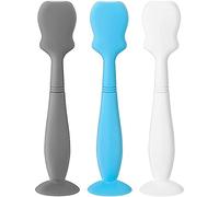 Confezione da 3 spatole per pannolini in silicone per bambini, con ventosa, lunghezza 16 cm, applicatore per pannolini, mini pennello per la colla, per la casa, il viaggio
