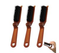 Confezione da 3 spazzole pieghevoli da viaggio, piccole spazzole per capelli, spazzola portatile con setole di cinghiale, setole delicate, per ripristinare lucentezza e levigatura dei capelli
