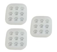 Confezione da 3 stampi in silicone per cuocere e congelare le zampe di gatto/a forma di osso, per cubetti di ghiaccio, cioccolato, utensili da cucina, stampi multiuso