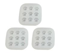 Confezione da 3 stampi in silicone per cuocere e congelare zampe di gatto/cubetti di ghiaccio a forma di osso, utensili da cucina
