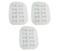 Confezione da 3 stampi in silicone per cuocere e congelare zampe di gatto/cubetti di ghiaccio a forma di osso, utensili da cucina