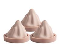 Confezione da 3 stampi per cubetti di ghiaccio a forma di montagna, in silicone, per cubetti di ghiaccio 3D, per cubetti di ghiaccio, fatti in casa, fai da te, a rilascio facile, per cocktail, succo