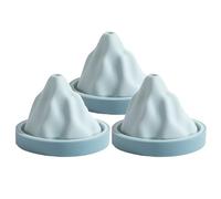 Confezione da 3 stampi per cubetti di ghiaccio a forma di montagna, in silicone, per cubetti di ghiaccio 3D, per cubetti di ghiaccio, fatti in casa, fai da te, a rilascio facile, per cocktail, succo
