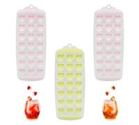 Confezione da 3 stampi per cubetti di ghiaccio, in silicone, a forma di cubo di ghiaccio, stampi ghiaccio silicone,stampo ghiaccio,cubetti ghiaccio，ghiaccio stampo