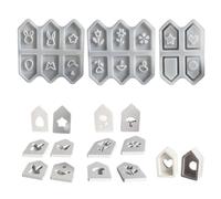 Confezione da 3 stampi portatili in silicone per forme di casa, adatti per panettieri domestici e pasticceri professionisti