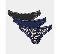 sloggi Donna Go Crush String C3P, Blue - Dark Combination