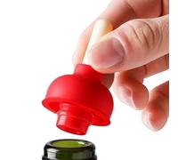 Confezione da 3 tappi per bottiglie di vino - Stantuffo sigillante per bottiglie di vino, riutilizzabili per bar, tappi per bottiglie di vino spumante, a forma di stantuffo per WC per cucina