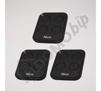 Confezione da 3 telecomandi Nice FLO4RE per cancelli e garage motorizzati 433...
