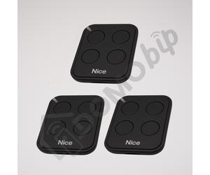 Confezione da 3 telecomandi Nice FLO4RE per cancelli e garage motorizzati 433...