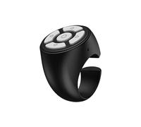 Confezione da 3 telecomandi wireless Blu-etooth da 3 x 3 x 2 cm, con anello per girare le pagine, clicker wireless per girare le pagine, con anello per scuola, auto, viaggi