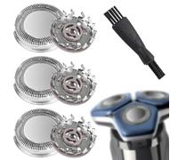 Confezione da 3 testine di ricambio SH71 Compatibile con Philips, con spazzola per la pulizia, per rasoi serie 7000 (S7XXX) e serie angolare 5000 (S55XX) S5531/S5532/S5533/S5536/S5830/S6600 e S6800