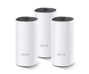 Confezione da 3 TP Link Deco M4 Sistema Wi-Fi mesh per tutta la casa con roaming continuo, velocità AC1200 a doppia banda e solidi controlli