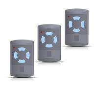 Confezione da 3 trasmettitori manuali - Telecomando di ricambio per porta del garage 868 MHz - Compatibile con Hörmann HSM4-868, telecomando Hörmann, trasmettitore manuale per porta del garage