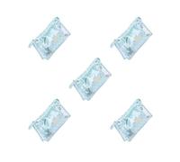 Confezione da 3 trousse da viaggio in PVC per organizzare il bagno o il trucco, custodia per la casa, contenitore organizer blu, Set da 5 (blu), as description, come descrizione