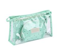 Confezione da 3 trousse da viaggio in PVC per organizzare il bagno o il trucco, custodia per la casa, contenitore organizer blu, Verde, as description, come descrizione