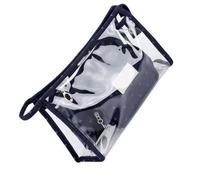 Confezione da 3 trousse da viaggio in PVC per organizzare il bagno o il trucco, custodia per la casa, contenitore organizer blu, Blu scuro, as description, come descrizione
