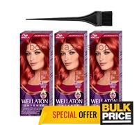 Confezione da 3 Wella Wellaton 77/44 colore rosso vulcanico crema ispirata...