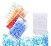 Confezione da 30 480 sacchetti per cubetti di ghiaccio, usa e getta, per congelatore, autosigillanti, in PE per uso alimentare, per whisky, succhi di frutta, cocktail, feste, campeggio