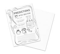 Confezione da 30 biglietti di previsione per baby shower, 12,7 x 17,8 cm, biglietti di previsioni e consigli per ospiti, cartoncino spesso, divertente gioco interattivo per celebrare la futura mamma