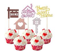 Confezione da 30 decorazioni per torte dolci per la casa, per il compleanno, decorazione per le ragazze, decorazione per la casa, per l'inaugurazione della casa, per compleanni