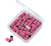 Confezione da 30 fasce abrasive per unghie elettriche punte da trapano per manicure per rimozione smalto gel strumento pedicure sostituzione levigatura lucidante forniture essenziali lima grana