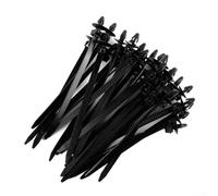 Confezione da 30 fascette in nylon con montaggio a spinta, per uso domestico e auto, adatte per l'organizzazione dei cavi