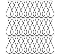 Confezione da 30 ganci da soffitto compatibili con piastrelle a soffitto a goccia Tbar, ganci in acciaio per appendere poster, striscioni, luci e cartelli in aree commerciali e residenziali (piccolo