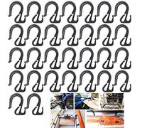 Confezione da 30 ganci per corda elastica in nylon resistente e antiurto per creare corde elastiche per kayak, barca, moto, SUV, camion letto, auto, bagagliaio