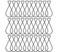 Confezione da 30 ganci per piastrelle da soffitto per appendere poster, striscioni, cartelli su soffitti, ganci in filo di acciaio, supportano fino a 5 kg, per casa, ufficio, classe e negozio (piccolo