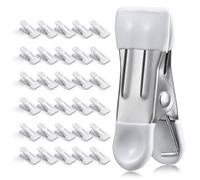 Confezione da 30 mollette resistenti per bucato, clip per patatine fritte da 5,5 cm, clip per borse, mollette da bucato, clip per sacchetti per alimenti, per appendere sacchetti in acciaio inox con