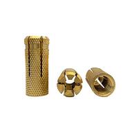 Confezione da 30 pezzi di ancoraggio in ottone M12 x 38 mm, manicotto per bulloni di espansione, ancoraggio per mattoni in calcestruzzo, tasselli di espansione (30, M12 x 38 mm)