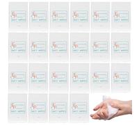 Confezione da 30 salviettine umidificate usa e getta confezionate singolarmente, dimensioni da viaggio, ecologiche, per mani e viso, salviette detergenti portatili per viaggi, ristorante, barbecue,