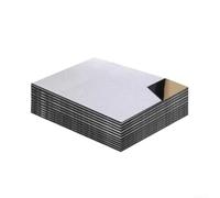 Confezione da 30 tappetini fonoassorbenti per auto, 250 x 180 x 5 mm, autoadesivi, per isolamento termico, ignifugo, riduzione del rumore, per cofano del bagagliaio, vano motore, argento