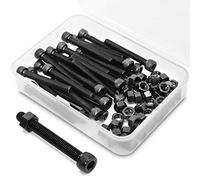 Confezione da 30 viti con testa esagonale e dado M5 x 60 mm - Scatola combinata - Viti cilindriche a sei pans creux - 12,9 gradi - Acciaio al carbonio