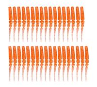 Confezione da 35 esche artificiali morbide, ad alta elasticità, galleggianti, per molteplici tecniche, impregnate di sale