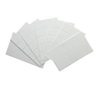 Confezione da 35 etichette bianche rettangolari da 19 x 63 mm, adesive