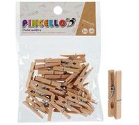 Confezione da 35 mini mollette in legno