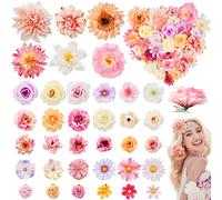 Confezione da 36 fermagli per capelli a forma di fiore, accessori per capelli da donna, stile boho, sposa, con artiglio, clip per capelli laterali, forcina per capelli, per ragazze e matrimoni