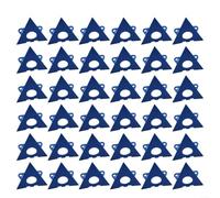 Confezione da 36 piramidi per pittura antiscivolo, 5,5 cm, in polipropilene blu, per progetti su tela/resina epossidica (capacità 113,4 kg, impilabili e ad incastro, asciugatura della vernice su