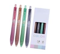 Confezione da 4 0 matite silenziose con tecnologia toner liscia, strumento di scrittura silenziosa, per scuola e biblioteca, punta fine, penna toner, crema