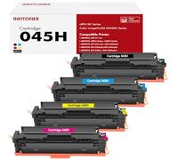 Confezione da 4 045H CRG-045H Multipack Cartucce Compatibili per Canon CRG-045 045 ImageCLASS MF-633cdw MF-635cx MF-634cdw LBP612cdw LBP613cdw MF-631cdw MF-632cdw (Nero Ciano Giallo Magenta)