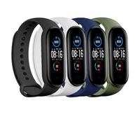 (CONFEZIONE DA 4/5/8) Cinturini di ricambio per Xiaomi Mi 5 e Mi 6/Amazfit Band 5, cinturini per smartwatch Mi Band 5 e Mi 6 e cinturini in silic