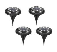 Confezione Da 4/8 Luci A Disco A Energia Solare For Esterni Giardino, Sotterranee Solari, Ponte, Faretti, Lampada A LED Interrata, Decorazione Del Bright Energy Efficient(White and colors,1box)