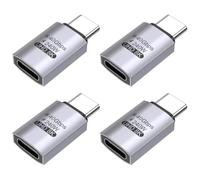 Confezione da 4 adattatori USB C, PD 100 W, 40 Gbps, prolunga USBC da | Adattatore da USB C a USBC, per Thunderbolt 4/3, iPhone 17e 17Pro Max, custodia Otterbox, MacBook Pro, Samsung S26
