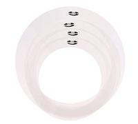 Confezione da 4 anelli di smorzamento per tamburo, per controllo del suono, 25,4 cm, 30,5 cm, 35,6 cm, 40,6 cm, per kit di accessori