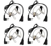 Confezione da 4 cuffie auricolari con microfono HQRP per Motorola LTS-2000...
